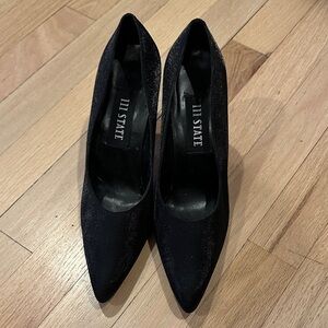 III State Elegant Black Women's Heels, Size 8M